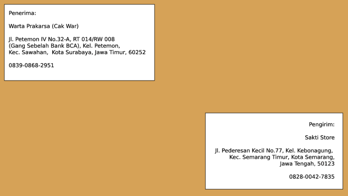 cara kirim surat lewat pos