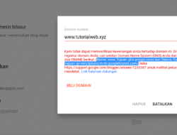 Cara Custom Domain Blogger Manual, Dijamin Berhasil!