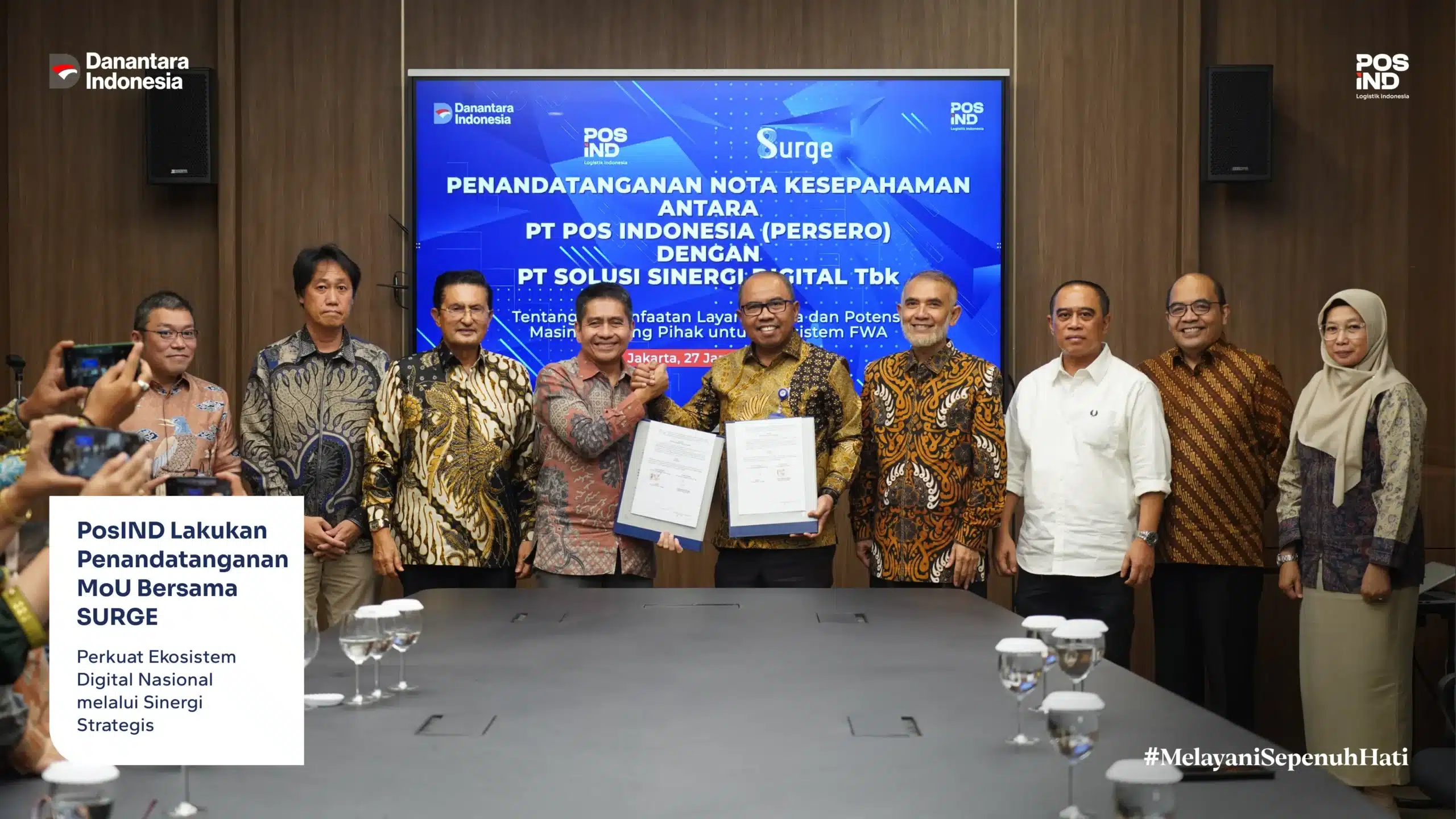 kerja sama SURGE Pos Indonesia