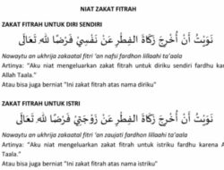Niat Zakat Fitrah Lengkap dan Artinya